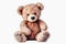 Ai generative. Cute teddy bear on white