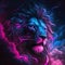 AI Generative Digital Art Illustration Beautiful Abstract Leo (The Lion) Zodiac Symbol