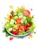 Ai generative healthy food, vegetable vegetarian salad