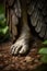 AI Generative - Heavenly Visions: Sublime Angle\\\'s Feet Statue Image