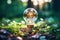 Ai generative. Lightbulb in a green environment, idea ecology, environment, nature