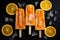 Ai generative. Orange ice cream pop stickles