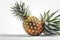 Ai Generative Pineapple isolated on a white background. Healthy food concept