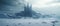 An AI illustration of An AI illustration of a scene from a sci movie showing an icy, snowy landscape