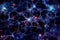 AI illustration of the vast cosmic web, galaxy filaments between galaxy superclusters.