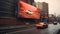 Ai Image Generative photography of billboard car.