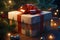 Ai potrays majestic Christmas-box, bedecked with an abundance of twinkling lights