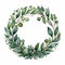 AI rendered Christmas wreath Decoration