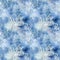 Ai rendered seamless repeat blue pattern with white twigs