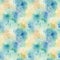 Ai rendered seamless repeat pattern with blots of greens, blues and cream.