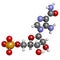 AICA ribonucleotide AICAR performance enhancing drug molecule. Used as doping agent.