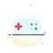 Aid, Band, Bandage, Plus Abstract Flat Color Icon Template