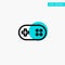 Aid, Band, Bandage, Plus turquoise highlight circle point Vector icon