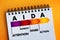 AIDA marketing acronym, business concept