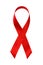 Aids awareness red ribbon