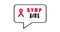 Aids awareness ribbon. Red ribbon HIV. Information animation on a medical theme. Red Ribbon Awareness. World AIDS Orphans Day. Wor