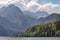 Aigues tortes national park forest landscape. Sant Maurici lake