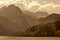 Aigues tortes national park forest landscape. Sant Maurici lake