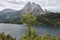 Aigues tortes national park forest landscape. Sant Maurici lake. Lleida