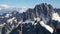 Aiguille Verte from Aiguille du Midi