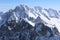 Aiguille Verte Chamonix Needles and Les Droites in Mont Blanc Massif. Chamonix