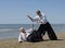 Aikido on the beach