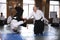 Aikido instructor teaching aikido aikikai techniques