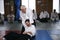 Aikido instructor teaching aikido aikikai techniques