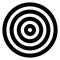 Aim, bullseye, Bold Outline Vector icon which can easily modify or edit