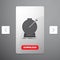Aim, focus, goal, target, targeting Glyph Icon in Carousal Pagination Slider Design & Red Download Button