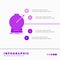 Aim, focus, goal, target, targeting Infographics Template for Website and Presentation. GLyph Purple icon infographic style vector