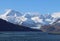 Ainsworth Bay and Marinelli Glacier in Patagonia. Chile