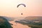 Air adventure- paragliding above river
