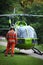 Air Ambulance Action in Bristol Oldbury Court Park