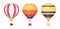 Air balloon bright set, bag aircraft flight to enjoy flying