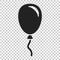 Air balloon flat vector icon. Birthday baloon illustration on is
