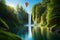 air balloon flying over a dense forest