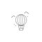 Air balloon line icon