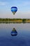 Air-balloon over the lake