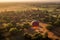 air balloon over region country Bagan Myanmar with Ai Generator