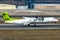 Air Baltic Bombardier DHC-8-400 Q400 taking off from the Berlin Tegel Airport. Berlin, Germany March 30, 2013.