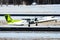 Air Baltic Bombardier DHC-8-400 Q400 taking off from the Berlin Tegel Airport. Berlin, Germany March 30, 2013.