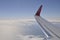 Air Berlin Wing above Clouds