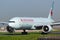 Air Canada Boeing 777-300ER C-FIVS passenger plane arrival and landing at Paris Charles de Gaulle Airport