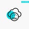 Air, Carbone Dioxide, Co2, Pollution turquoise highlight circle point Vector icon
