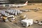 Air cargo unit load devices at Narita International Airport