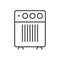 Air cleaner, humidifier vector line icon, sign, illustration on background, editable strokes