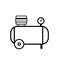 Air compressor outline icon