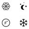 Air condition icon set