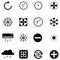 Air condition icon set